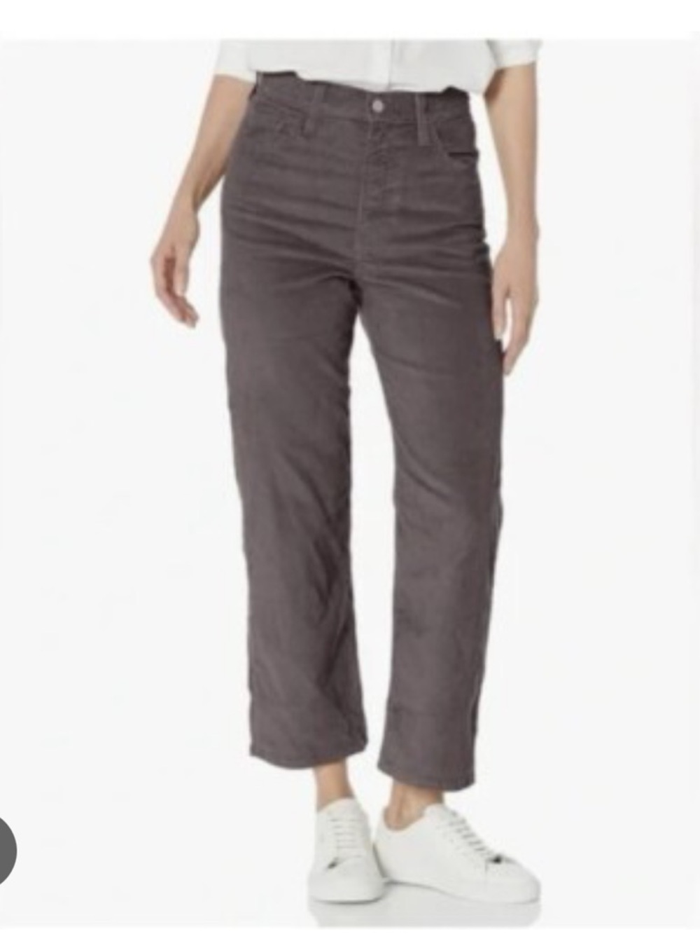 Levi’s ribcage straight ankle gray corduroy